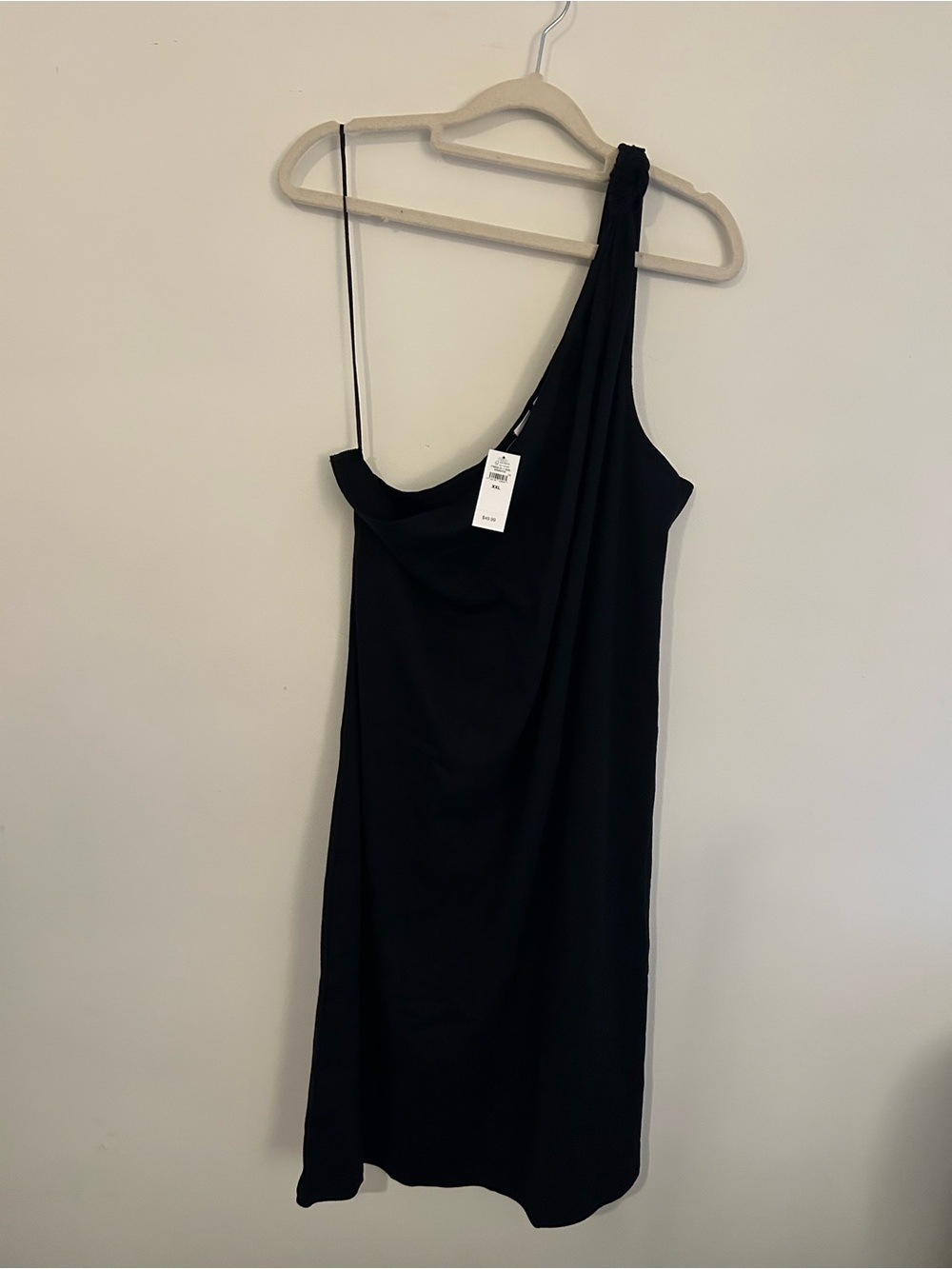 GAP Black One-Shoulder Dress NWT